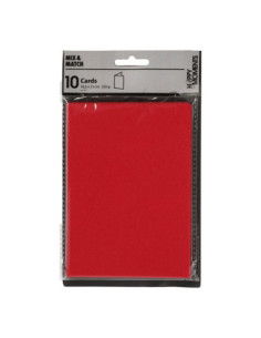 Kaarten Rood 105x15cm 10st.