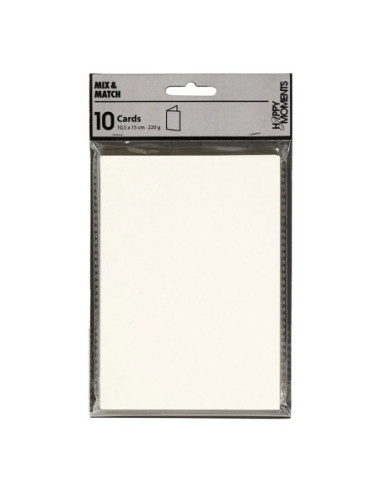 Kaarten Off-white 105x15cm 10st.