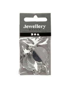 Brochespeld Verzilverd 20mm...