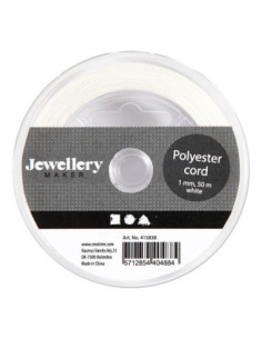 Polyester Koord Wit 50m