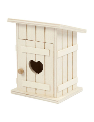 Houten Mini Toilethuis 65x65x8cm