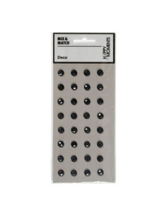 Strasstenen Zwart 32st.