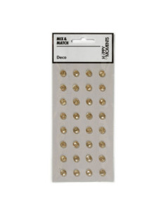 Strasstenen Goud 32st.