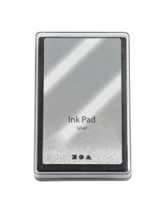 Stempelinkt Zilver 9x6cm