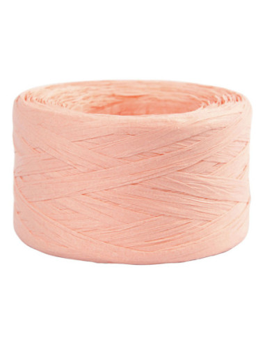Papier Raffia Garen Lichtroze 100m