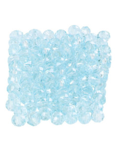 Facet Kralen Zeeblauw 100st.