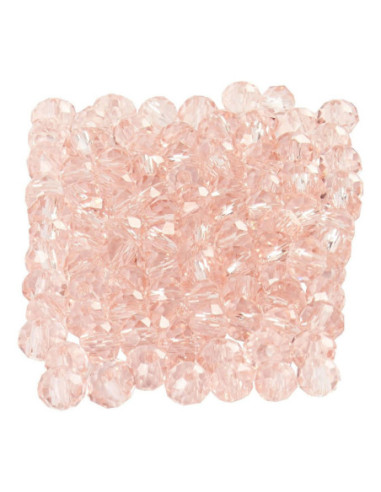Facet Kralen Roze 100st.