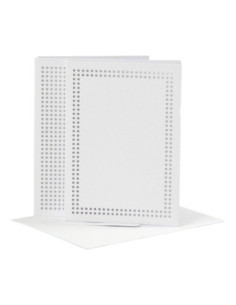 Kaarten om te Borduren Wit...