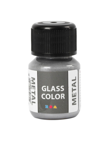Glass Color Metal Verf - Zilver 30ml