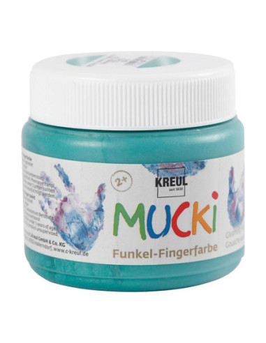 Mucki Vingerverf - Groen Metallic 150ml