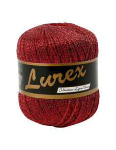 Lurex Glitter Garen Rood 160m