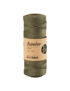 Bamboekoord Olijfbruin 65m