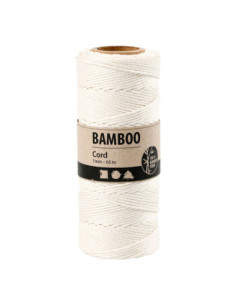 Bamboekoord Wit 65m