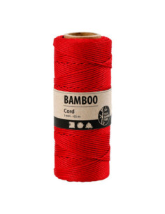 Bamboekoord Rood 65m