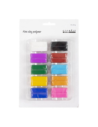 Fijne Polymeerklei Kleurrijk 10x20 gram