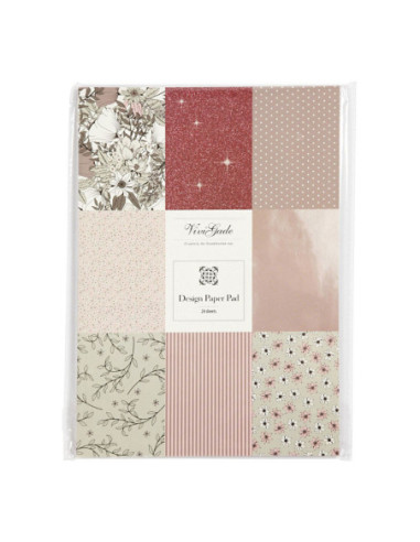 Design Papierblok 6 Designs 24 Vellen