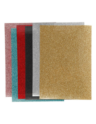 Opstrijkfolie Diverse Kleuren 6 Vellen