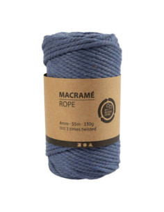 Macrame Koord Blauw 55m