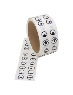 Sticker Ogen Zwart Wit 2000st.