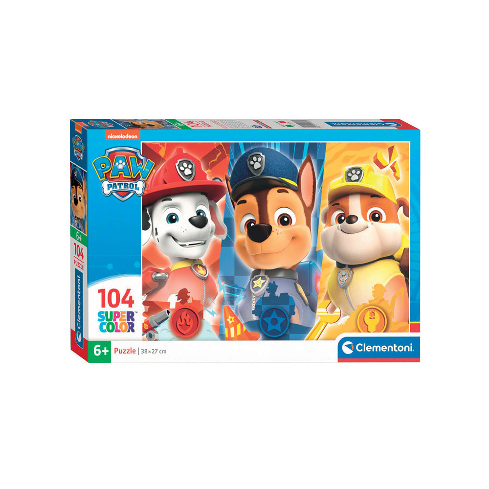 Clementoni Legpuzzel Super Color PAW Patrol Close Up 104st.