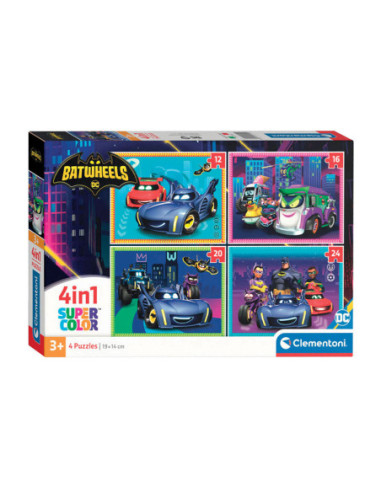 Clementoni Legpuzzel 4in1 Batwheels