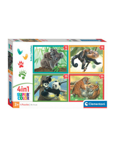 Clementoni Legpuzzel 4in1 Baby Cuddles