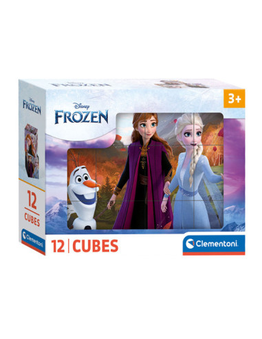 Clementoni Blokpuzzel Frozen 12st.