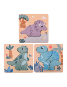 Joueco Houten Dino Puzzel