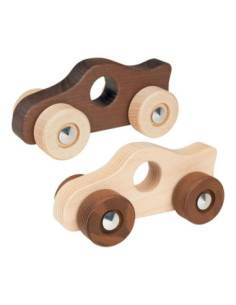 Goki Houten Duwfiguur Raceauto