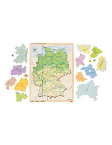 Goki Houten Lagenpuzzel Duitsland 98st.