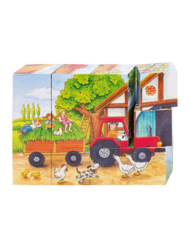 Goki Houten Blokpuzzel Seizoenen op...