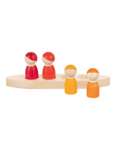 Goki Houten Speelfiguren in een Boot...