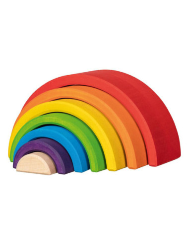 Goki Houten Bouwblokken Regenboog 5dlg.