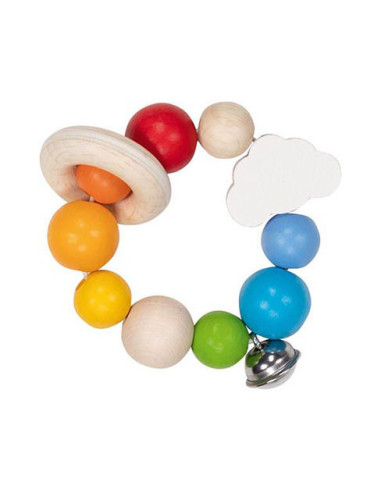 Goki Houten Grijpring Regenboog