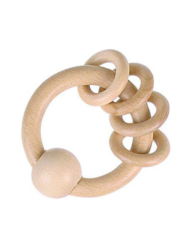 Goki Houten Grijpring met 4 Ringen