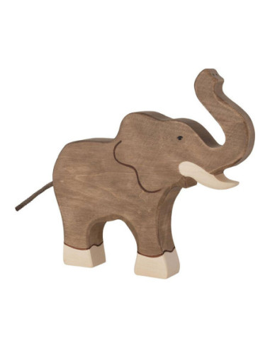 Holztiger Houten Olifant Slurf Omhoog
