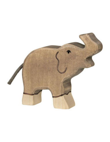 Holztiger Houten Olifant Klein Slurf...