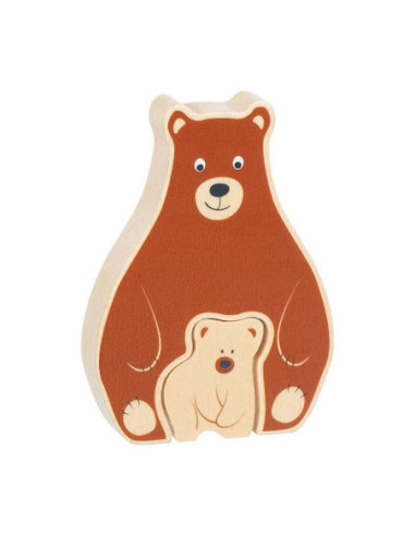Goki Houten Puzzel Staand Beert 2st.