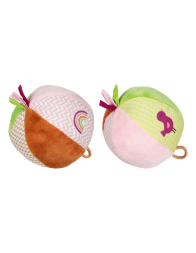 Goki Zachte Bal met een Bel  Roze Groen