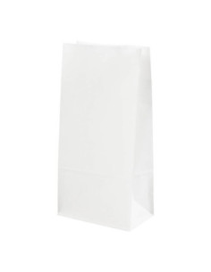 Papieren Zakken Wit 10st.