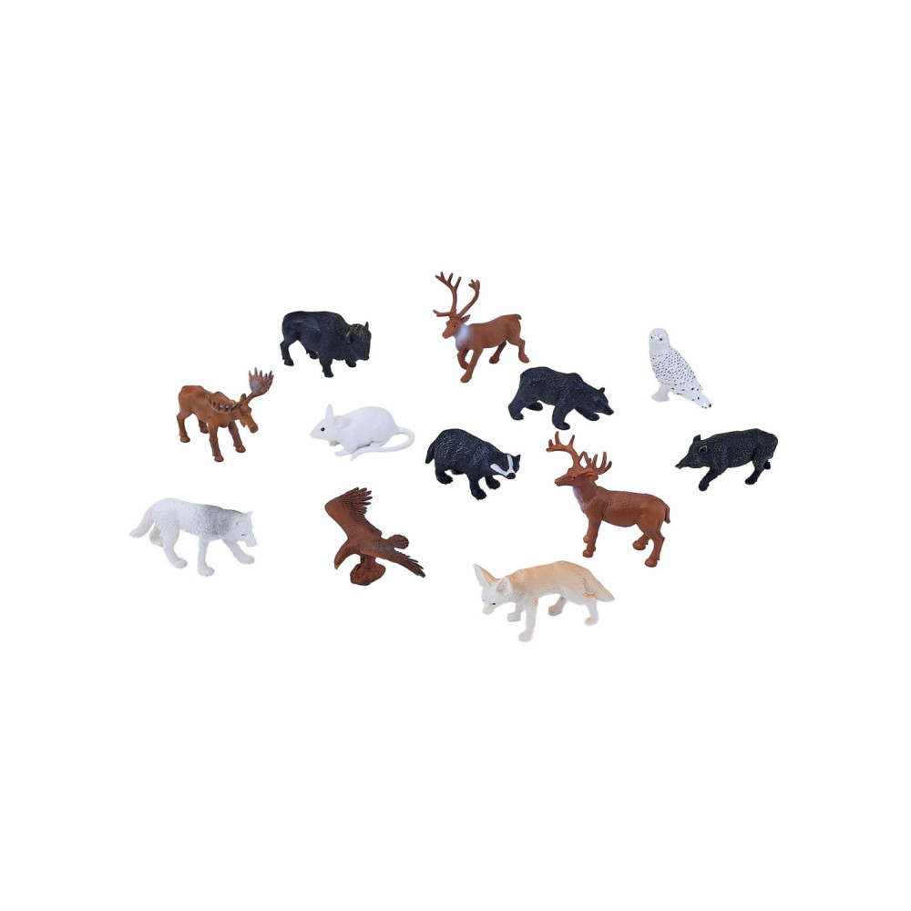 Mojo WildLife Mini Bosdieren Speelset 12dlg. - 380054