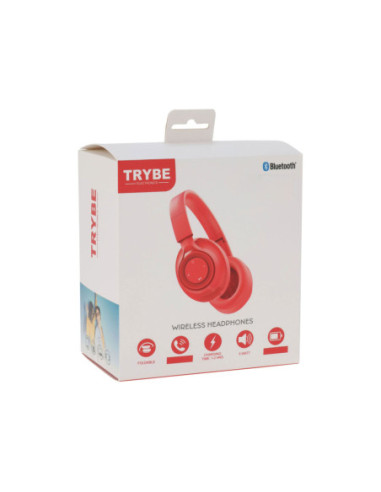 Koptelefoon Draadloos Rood