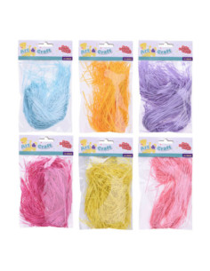 Gekleurd Raffia 14gr.