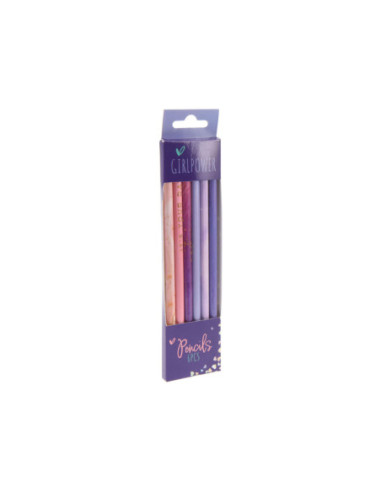 Grijze Schoolpotloden Pastel 6st.
