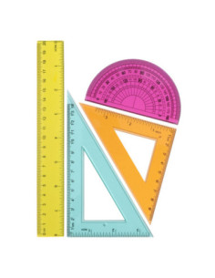 Geometrie Set Gekleurd 4dlg.