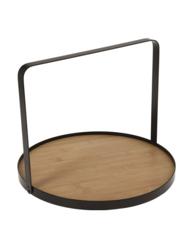 Serveerplateau Bamboe/Metaal 35cm