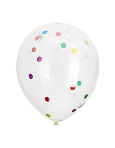 Ballonnen met Confetti Multi Kleuren...