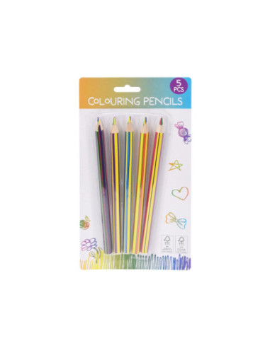 Jumbo Kleurpotloden Multicolor 5st.