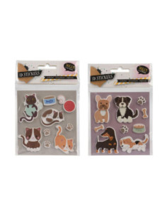 3D Stickervel Huisdieren
