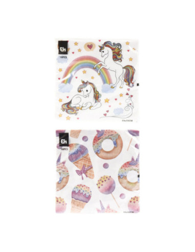 Servetten Fantasie 33x33cm 16st.